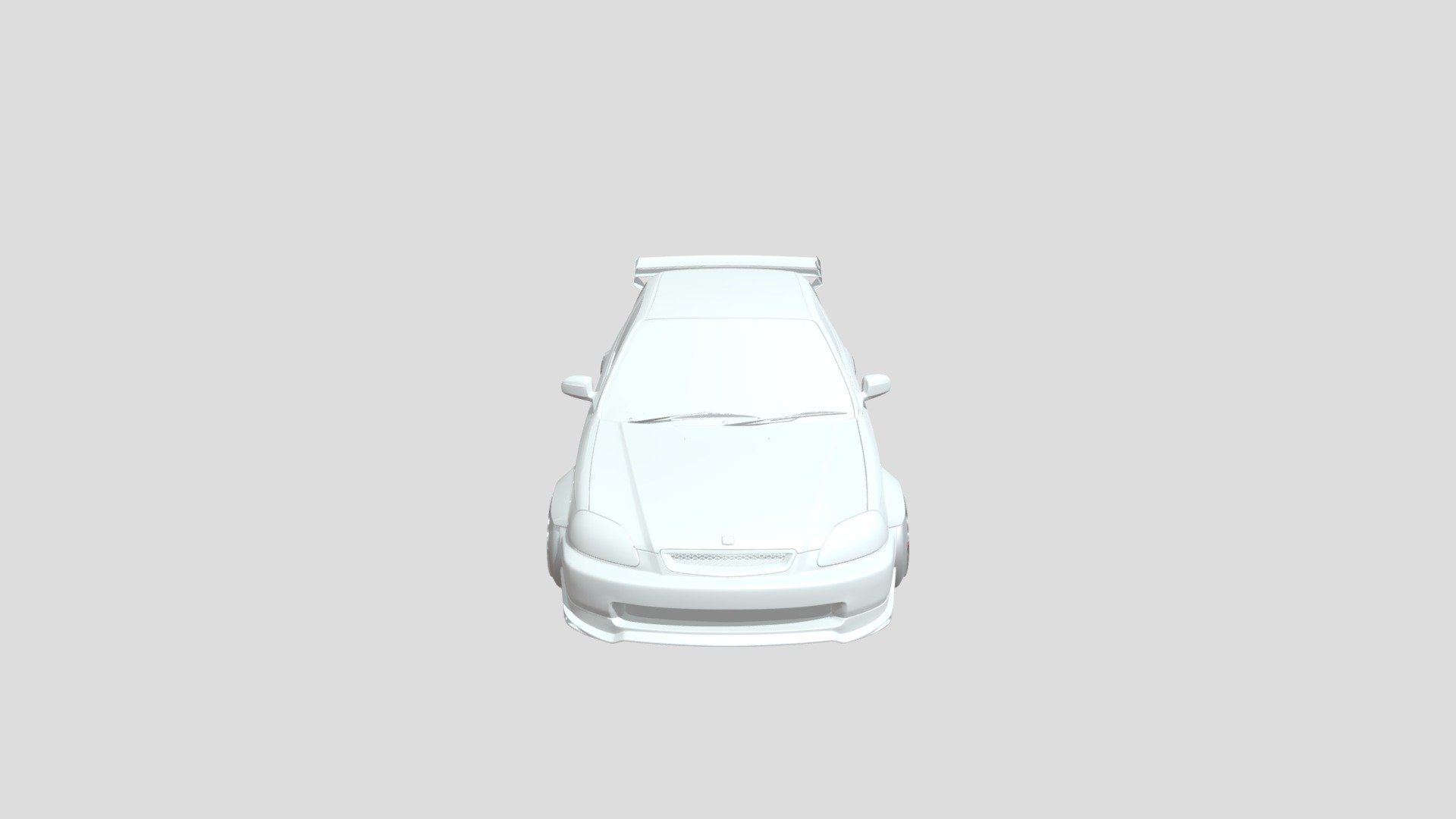 was origionally a bright red colour but textures have been lost so its ready for you to make it whatever you want 

car has been fully modled apart from engine bay and has a full roll cage - 1998 Honda Civic Type R - Download Free 3D model by Dan_man5000 3d model