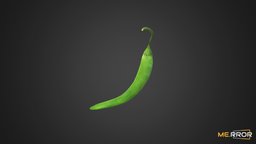 [Game-Ready] Green Pepper plant, food, korea, photogrametry, fbx, realistic, vegetable, realism, pepper, korean, 3dscaning, foodscan, chili, realitycapture, 3dscan, korean-pepper, korean-chilli
