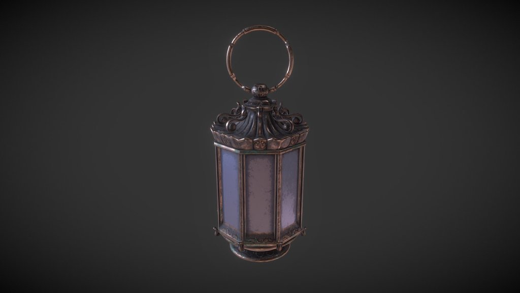 simple medieval lantern - Medieval Lantern - 3D model by albed0 3d model