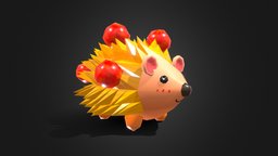 Cartoon cute hedgehog low poly Roblox game pet cute, avatar, pet, hedgehog, npc, game-prop, roblox, game-asset, game-assets, cartoon, game, blender, lowpoly, gameasset, animal