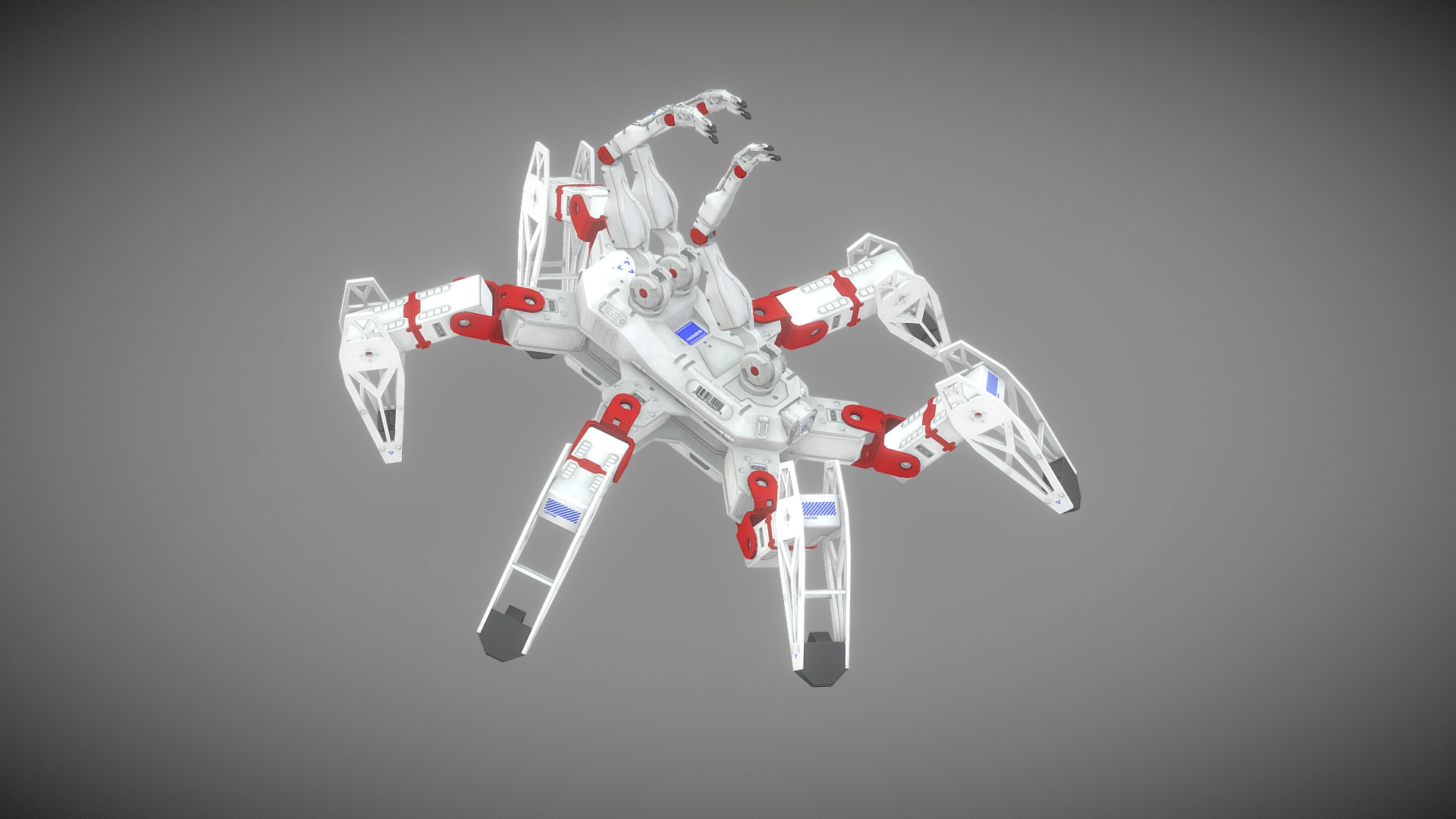 Nextgen Lab Drone: 4096x4096 Textures, Rigged Body, Full Animations Set, Game Ready.

Initially this model of assistant drone was developed by Lockhart Robotics and Eos Institute of Advanced Industrial Science and Technology, and since 65 A.R. it has been put to use by pharmaceutical companies, hospitals, universities, and other high tech offices of research and medical corporations. Like most other models of assistant drones, the Lab Assistant model can be piloted remotely by OS hub, works automatically in offline mode, and may be operated manually.

Part of the robot's appeal is its highly intricate and adaptable functions. The Lab Assistant Drone was designed to do anything people can do, so it doesn't require a special set of tools, and it's not limited to a small set of tasks. Beyond that, Lab Assistant Drones are relatively easily programmed and possess the capability of &ldquo;cloud intelligence synchronization