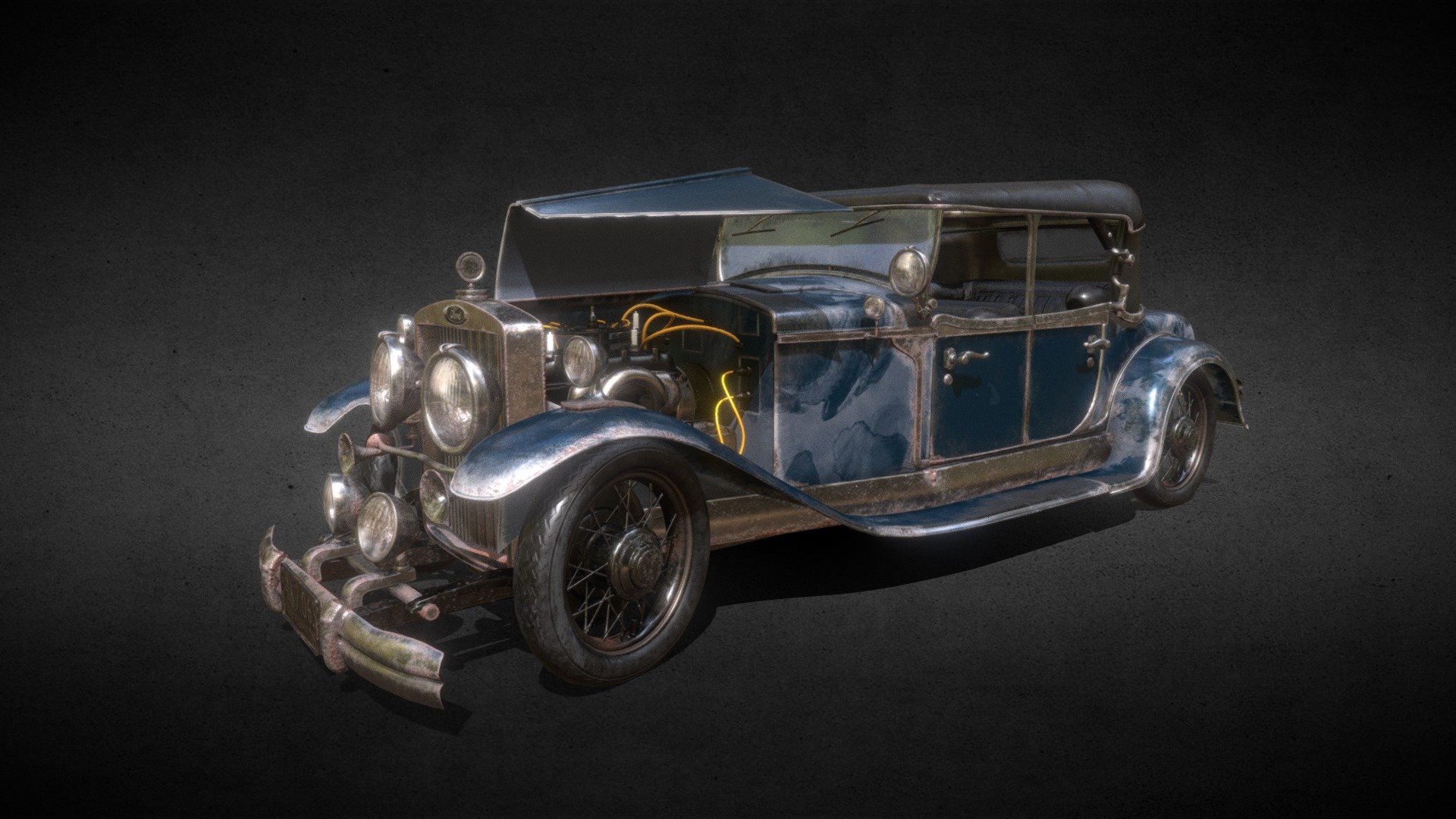 1929 Rolls-Royce Phantom , Gangsterssssss - 1929 Rolls-Royce Phantom - 3D model by Jeferson Porto Bergmam ( OPEN FOR JOBS) (@Jeferson.Bergmam.Modelador) 3d model