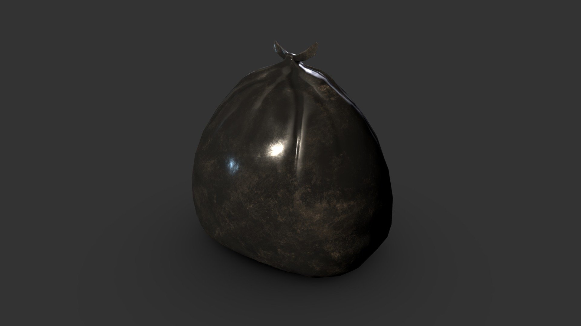 A simple, low detailed trash bag. Whipped this up quickly for a game project, hence mudbox sculpting was a little rushed 3d model