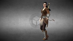 Warrior Woman 3D Model 