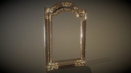 Ornate Victorian Antique Mirror victorian, ornate, ww2, videogames, prop, australia, wwii, era, melbourne, mirror, antique, furniture, furnishing, leaf, australian, props, realistic, polycount, baroque, game-dev, video-games, picture-frame, gold-rush, low-poly, asset, game, art, lowpoly, gold, horror, environment, oppulent, oppulence, indie-dev