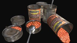 Canned Food rusty, substancepainter, substance