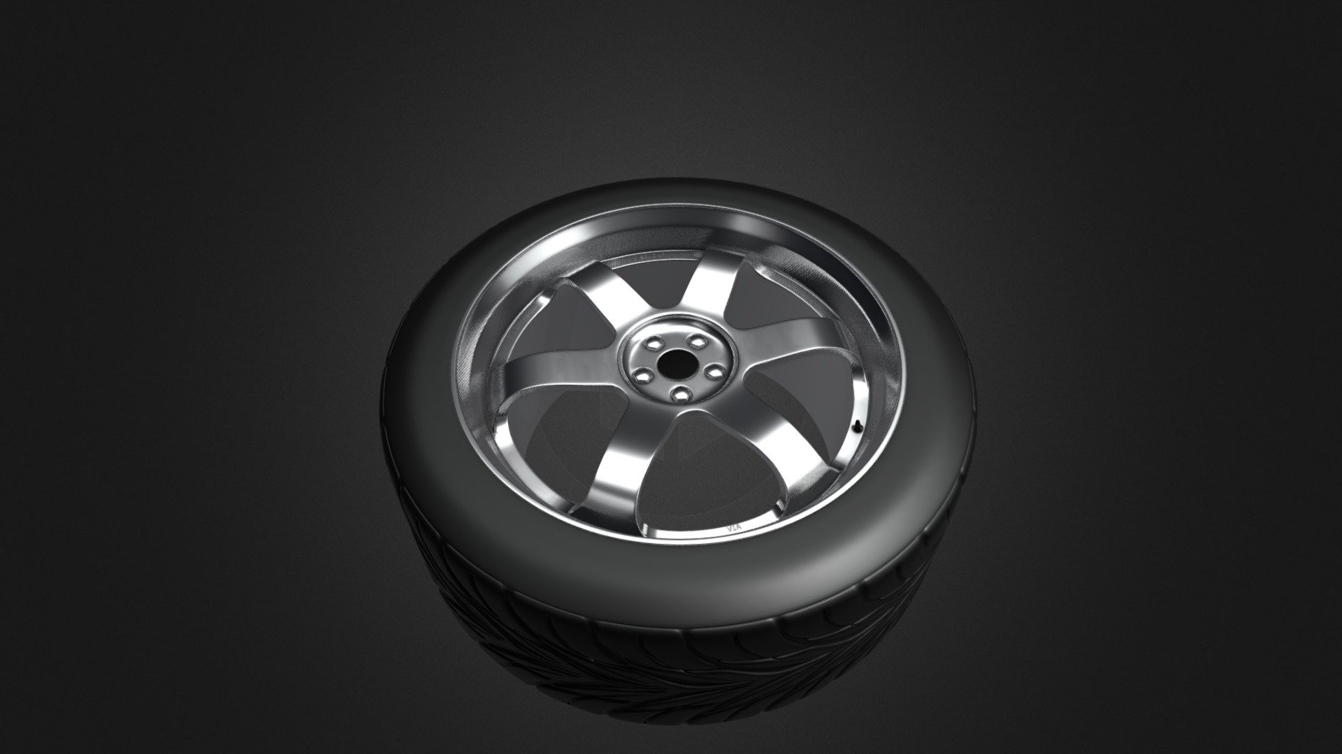Just a wheel for my cars - Car wheel - Download Free 3D model by AngryBearr 3d model