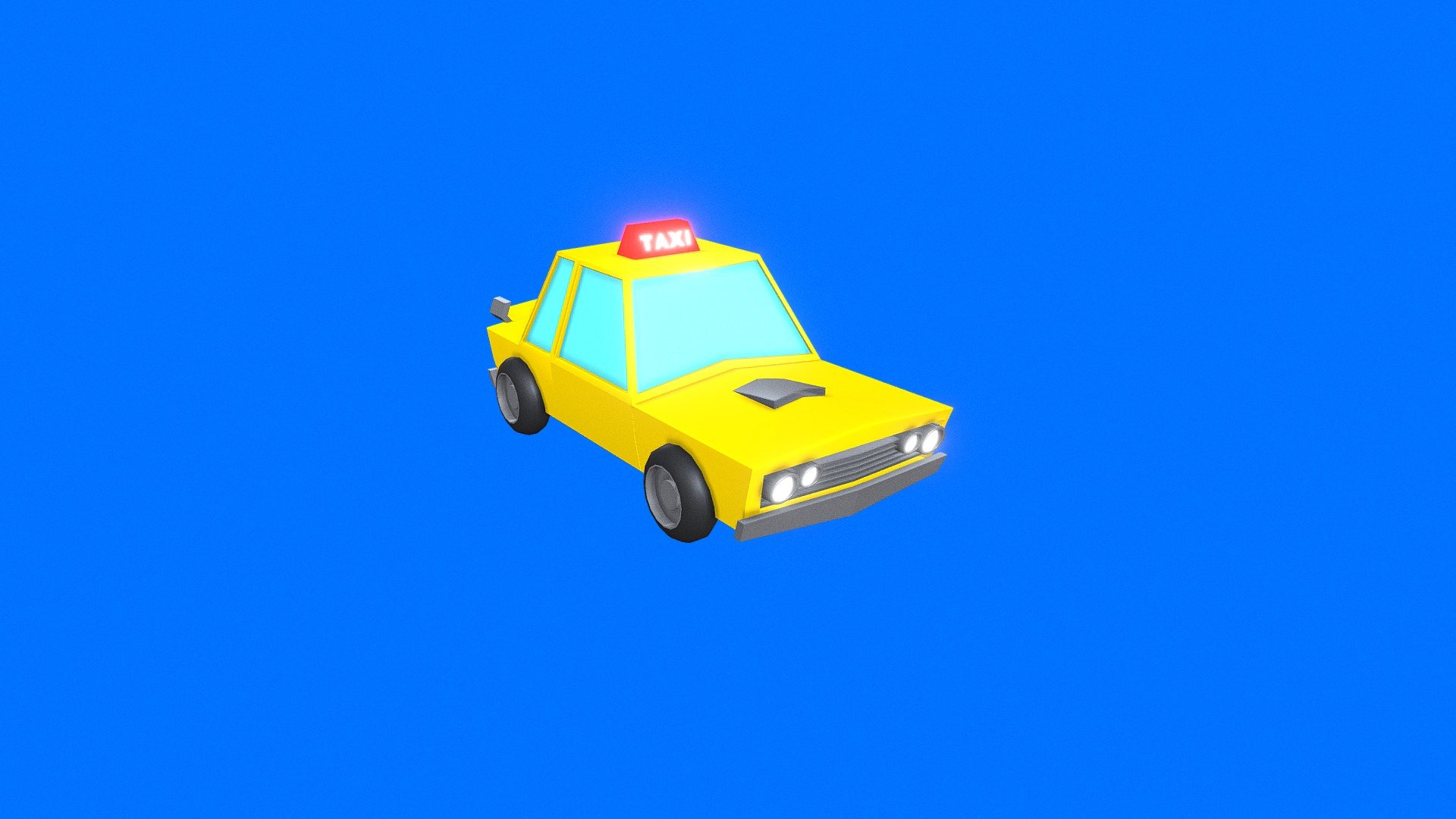 Cartoon Taxi - Cartoon Taxi - 3D model by İlhan Fehimovski (@ilhanfehimovski) 3d model