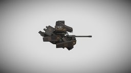 Hydra drone remake drone, lowpoly, gameasset, free, gameready