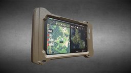 ATAK Tablet tablet, gps, android, atak, lowpoly, military, textured, screen, blufor