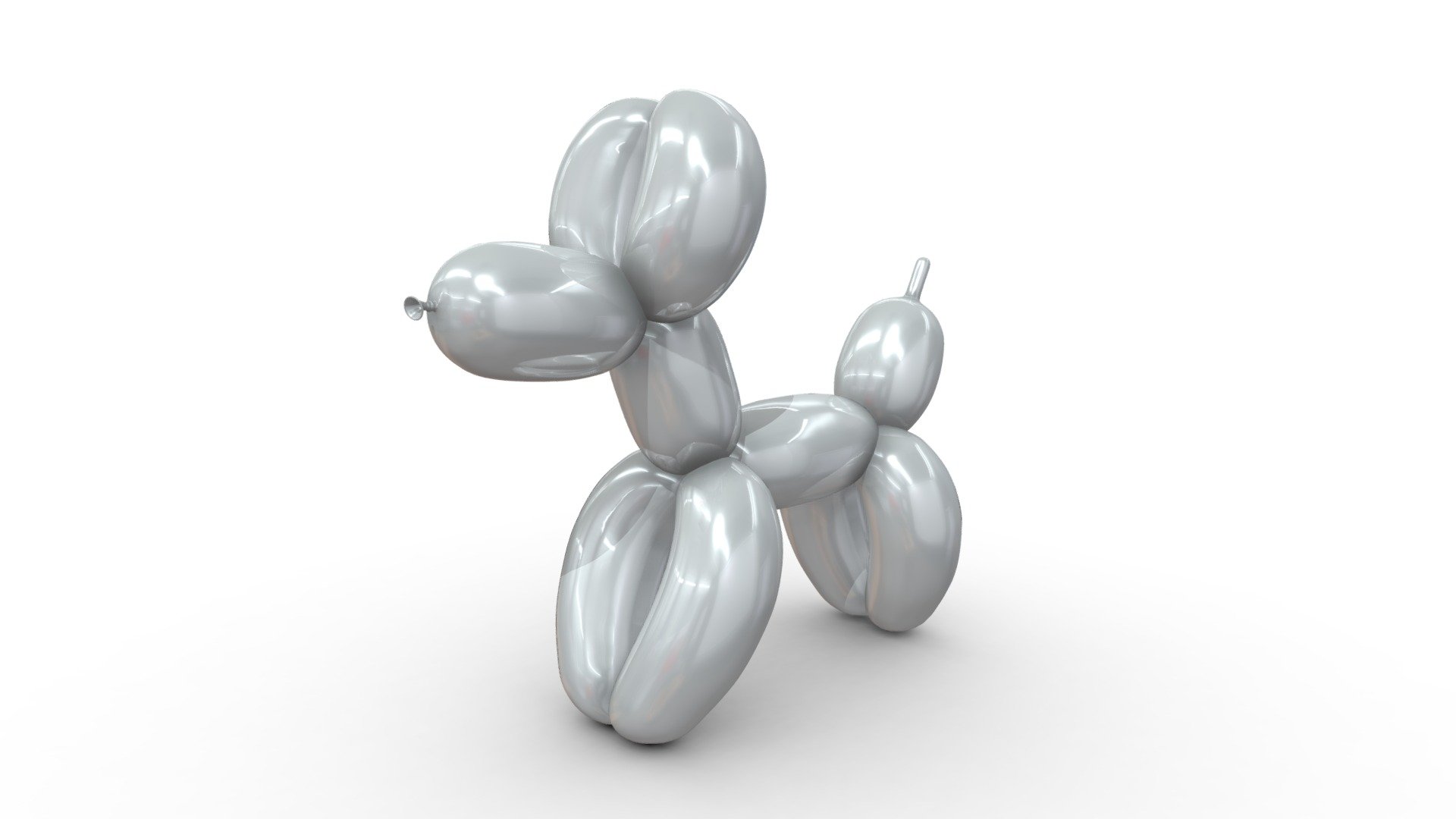The dog balloon is a fundamental sculpture in the art of balloon animals. Both kids and adults love it.
The model was made using a method that employs the least number of segments to make it lightweight for use in web and 3D applications 3d model
