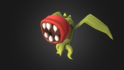 Poly HP plant, rpg, cute, demon, enemy, jrpg, character, unity, lowpoly, gameart, gameasset, animation, stylized, monster, fantasy, gameready, evil, noai