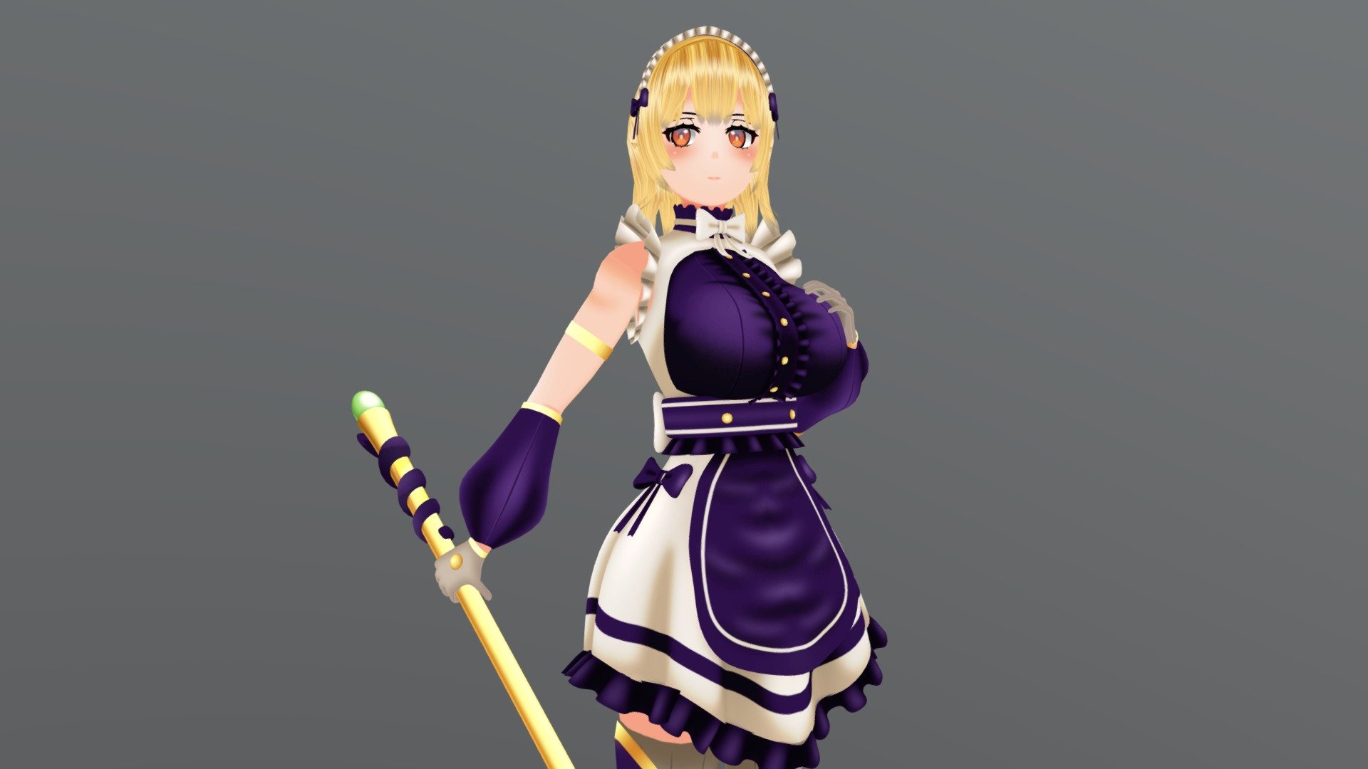 Meet Emma!

This is a character I invented based on a maid and a warrior. 

Enjoy! - EMMA - 3D model by Animageek (@Animgeek) 3d model