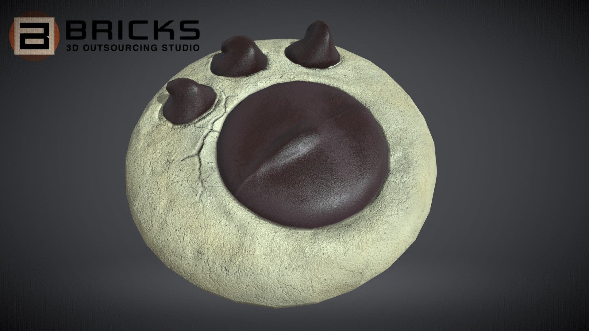 PBR Food Asset:
PawCookie
Polycount: 1130
Vertex count: 663
Texture Size: 2048px x 2048px
Normal: OpenGL

If you need any adjust in file please contact us: team@bricks3dstudio.com

Hire us: tringuyen@bricks3dstudio.com
Here is us: https://www.bricks3dstudio.com/
        https://www.artstation.com/bricksstudio
        https://www.facebook.com/Bricks3dstudio/
        https://www.linkedin.com/in/bricks-studio-b10462252/ - Paw Cookie - Buy Royalty Free 3D model by Bricks Studio (@bricks3dstudio) 3d model
