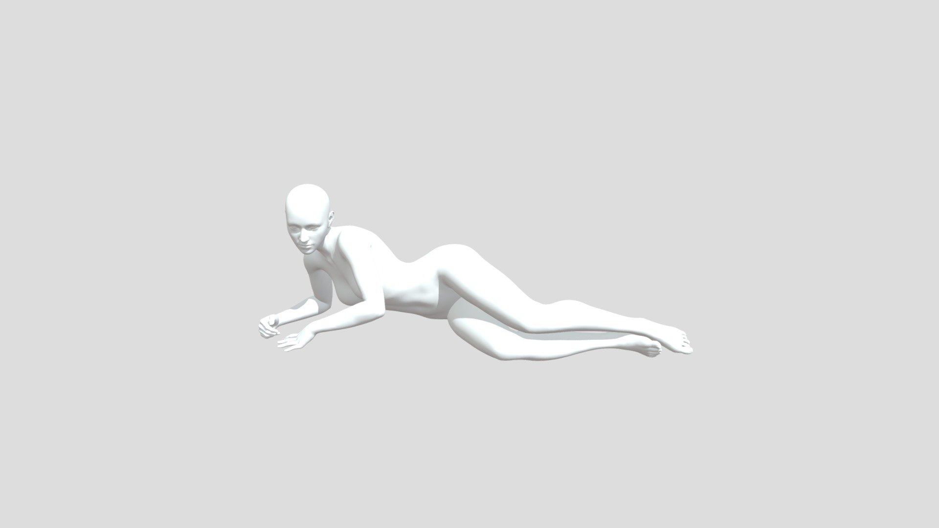Female Laying B01 - Download Free 3D model by gittabmaidstone 3d model