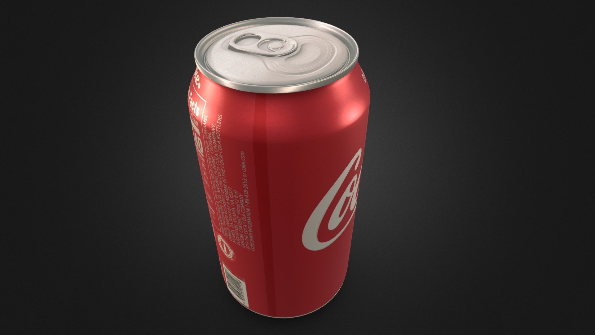 Decided to go back and make a better verison of my 2014 coca cola can prop. Re-created the texture using nuke and substance painter - Coca Cola Can - Buy Royalty Free 3D model by pozo3d 3d model