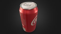 Coca Cola Can product, nuke, coca-cola, realstic, prop_modeling, substance-painter, maya2018