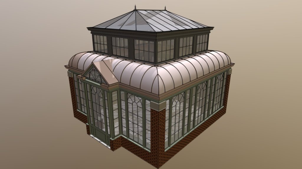Greenhouse / Serre - 3D model by RH (@rhoce) 3d model