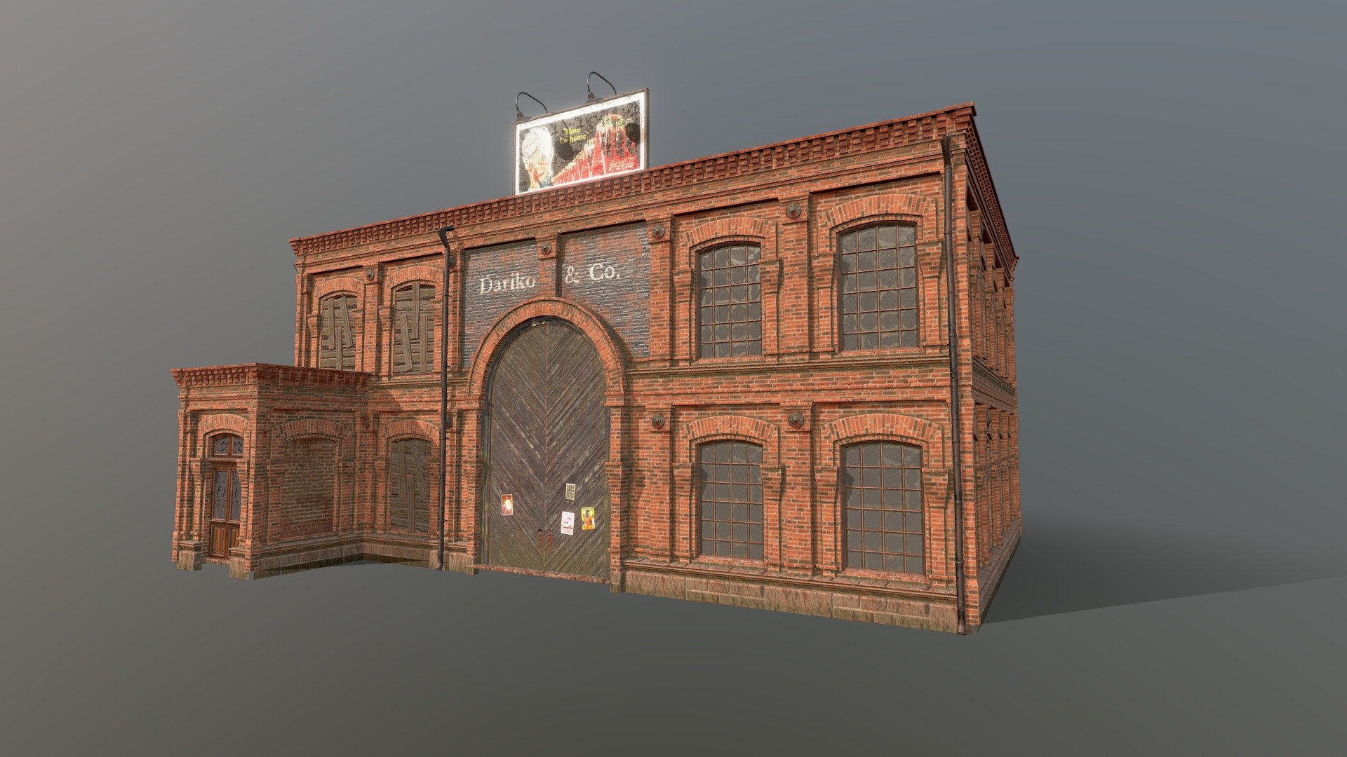 Modular industrial building - Download Free 3D model by Niko_Forest1889 (@adiko1889) 3d model
