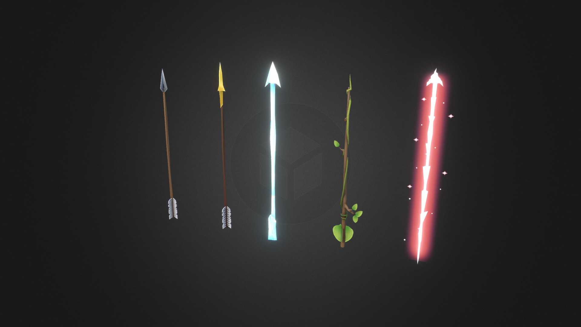 Hand-Painted Arrows - Animated - 3D model by Graham (@graham3d) 3d model