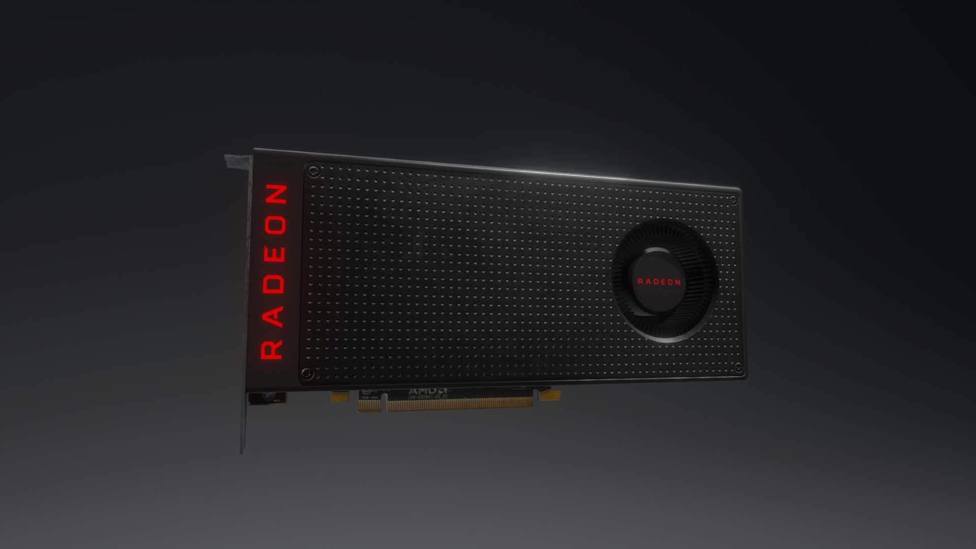 This is a 3D mock up of an AMD graphics card that I am using for my professional awareness assignment at University made in Blender 3.0 3d model