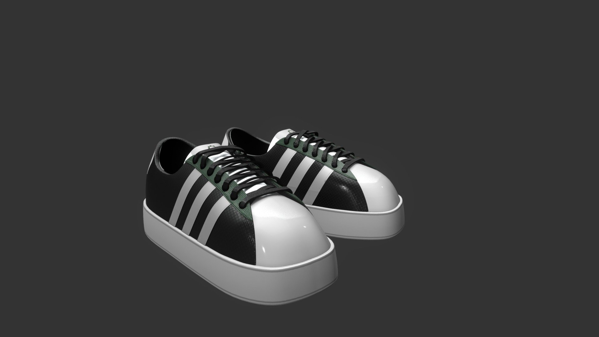 Model 3D - Shoes, works in Blender, texturing in Substance Painter 3d model