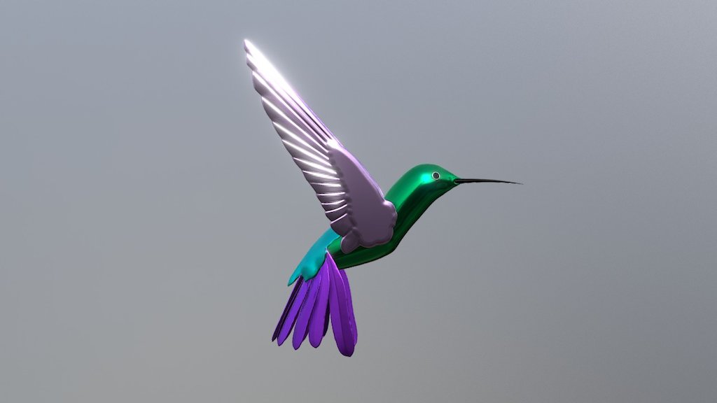 Work in progress Hummingbird - 3D model by Alolkoy 3d model