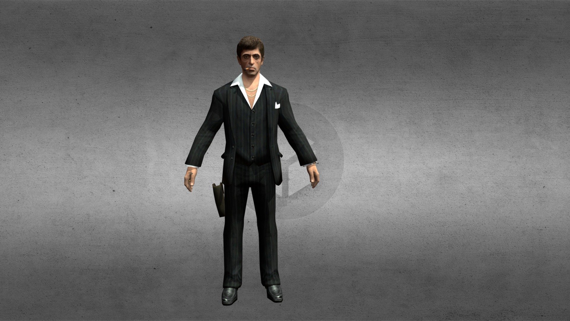He was born Tony Montana 
- but the World will remember him by another Name 
&hellip; SCARFACE - Scarface (Smoking) - Download Free 3D model by floh 3d model