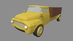 Low Poly Truck 01