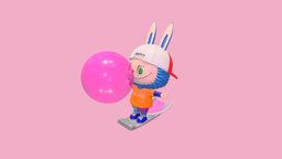 [SD character] LABUBU bubble gum sd, bubble, gum, chewing, character, monster, labubu