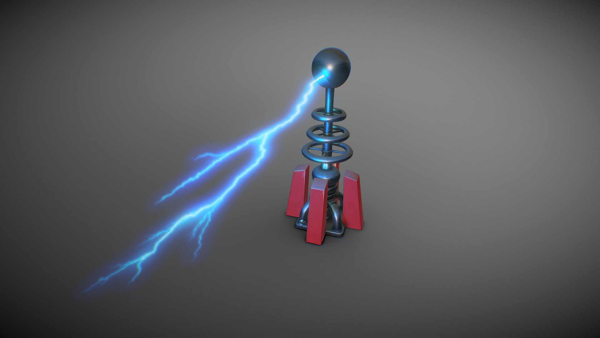 Fan art of the Soviet Tesla Coil from Command &amp; Conquer: Red Alert 2.

Tools used, 3DS Max, Photoshop, Substance Painter - Red Alert Tesla Coil - 3D model by Ashley Aslett (@AshleyAslett) 3d model
