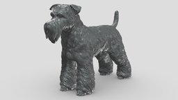 schnauzer V3 3D print model stl, dog, pet, animals, figurine, 3dprinting, doge, 3dprint, dogstl, stldog