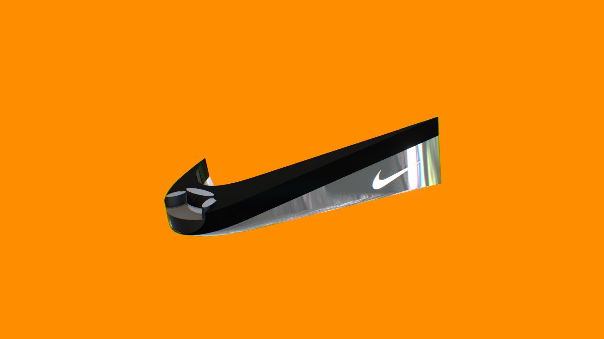 A 3D Concept Furniture Design of a NIKE logo seat that i came up with made in Blender.

Part of my &ldquo;LOGO-Furniture