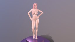 Tanya  hair, , butt, woman, breasts, eevee, blender-3d, ue4, unrealengine4, customizable, character, female, cycles