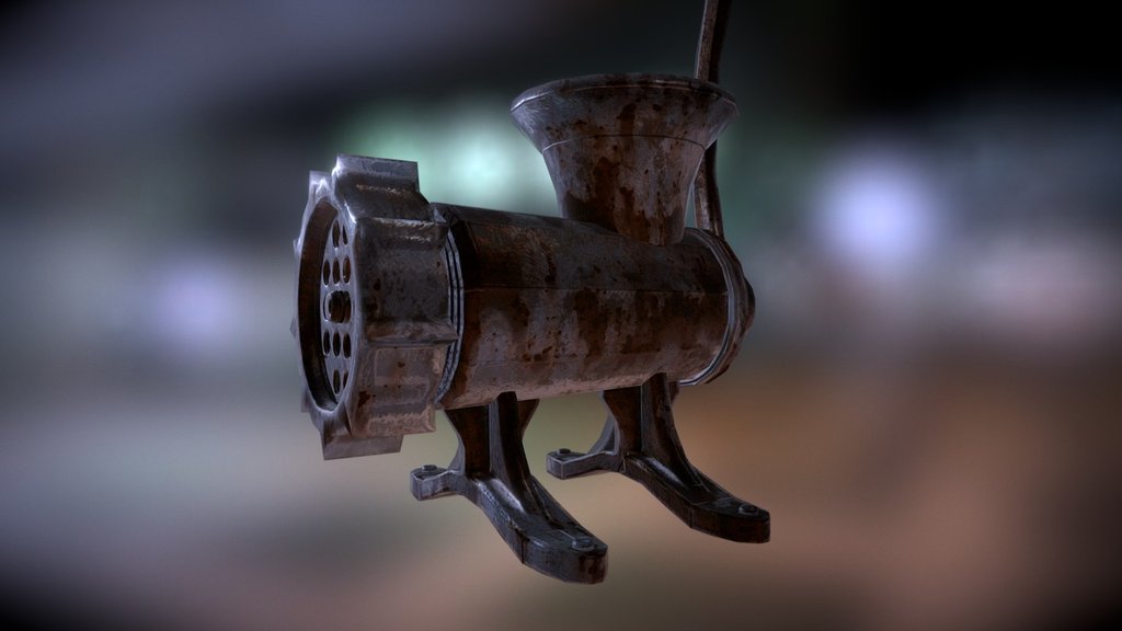 I just love these things, these rusty meat grinders :) - Meat Grinder - 3D model by ljubicajovanovic 3d model