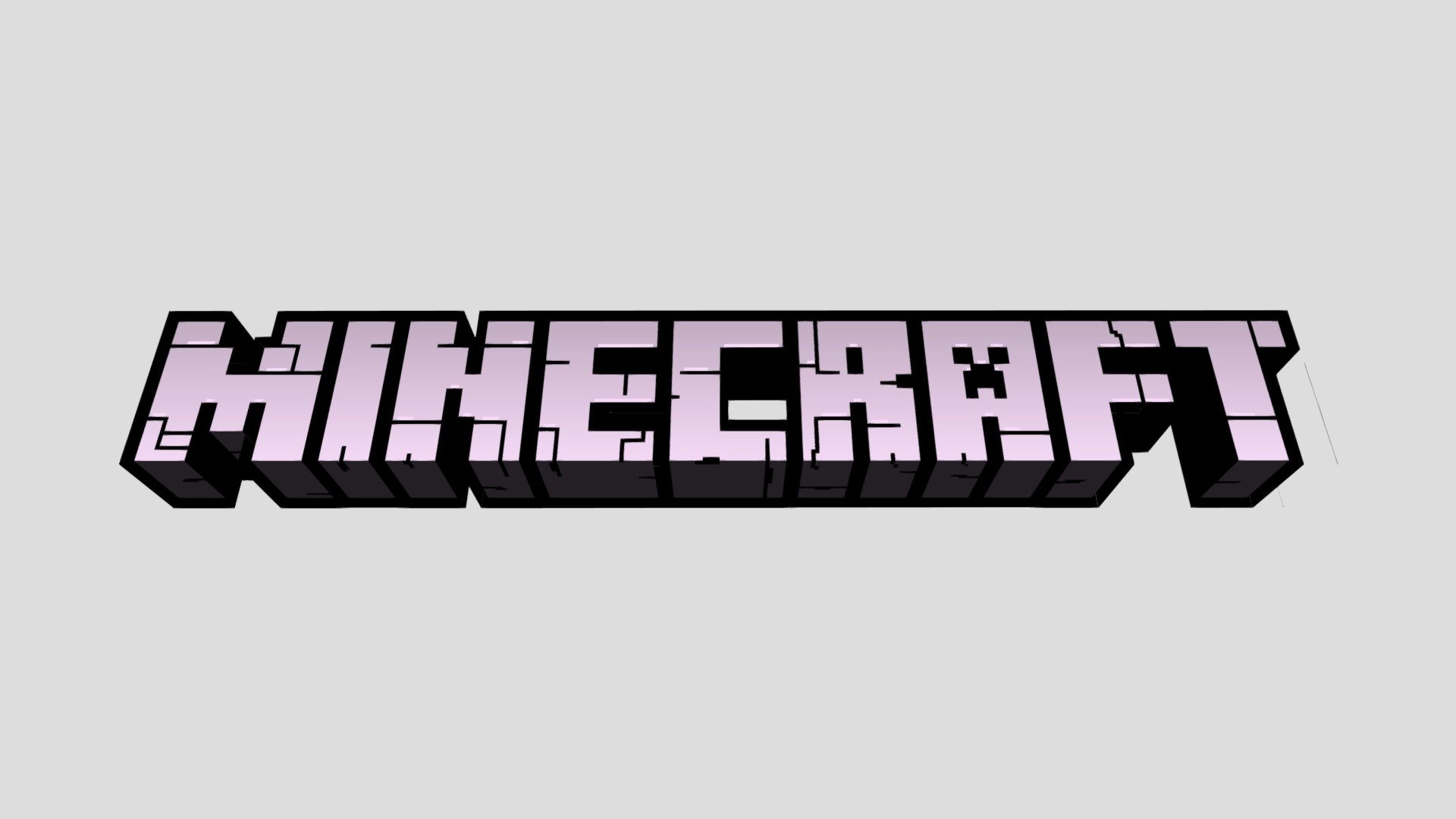 3d model of a logo from game Minecraft. For Unity, Blender, etc. This model is made by me and distributed for free! - Minecraft Logo - Download Free 3D model by Frog (@RecodorYT) 3d model