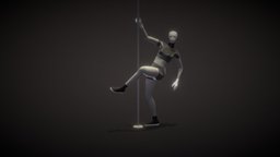 A&M: Pole Dance 1 (114 bpm) mocap, capture, work, am, fitness, out, dance, vegas, rope, motion, pole, athletic, acrobatic, workout, gogo, acrobat, poledance, seduction, animation, tease, dancepole, mocapdancer, flexy, 114bpm, go-go