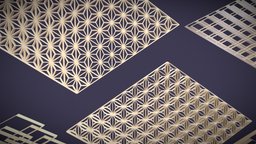 Japanese Geometric Patterns geometric, pattern, kumiko, shoji, geometricpatterns, traditional-culture, 3dprint, wood, japanese, geometric-art, noai