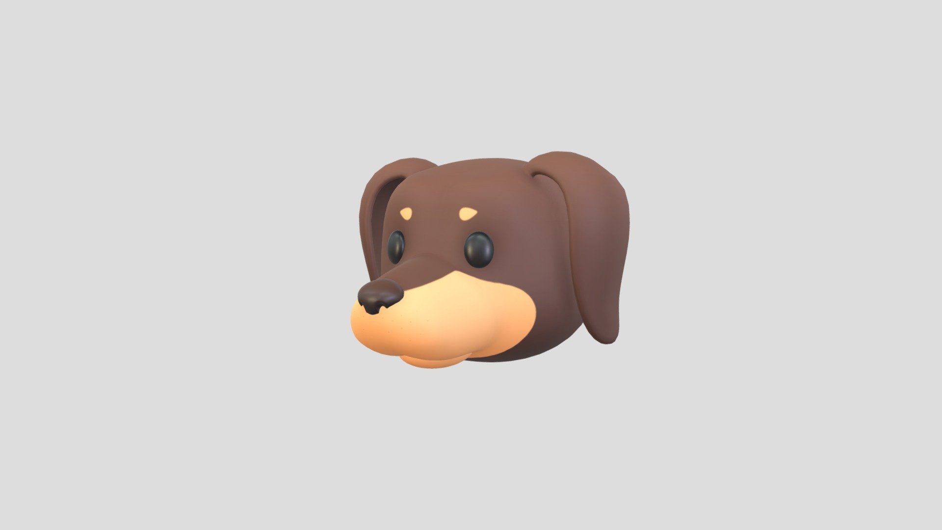 Dachshund Dog Head 3d model.      
    


File Format      
 
- 3ds max 2021  
 
- FBX  
 
- OBJ  
    


Clean topology    

No Rig                          

Non-overlapping unwrapped UVs        
 


PNG texture               

2048x2048                


- Base Color                        

- Normal                            

- Roughness                         



1,752 polygons                          

1,797 vertexs - Prop173 Dachshund Dog Head - Buy Royalty Free 3D model by BaluCG 3d model