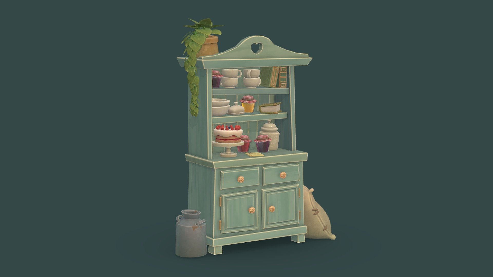 Hey Sketchfab!! 

I haven't uploaded something since october! 😬 I've been busy with work but I'm back with a project I wanted to do for a while now! I just love cute wonky furniture! First time doing a whole cabinet and I had tons of fun! 

I hope you will like it as much as I loved working on this ❤ - Sweet Shelves - 3D model by Agathe Préfontaine (@apref) 3d model