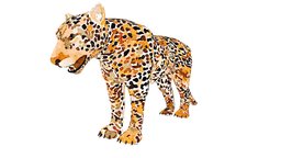 Jaguar Illustration forest, tiger, africa, animals, wild, mammal, african, zoo, safari, puma, lion, jaguar, nature, panther, leopard, wildlife, illustration, lioness, bigcat, animal