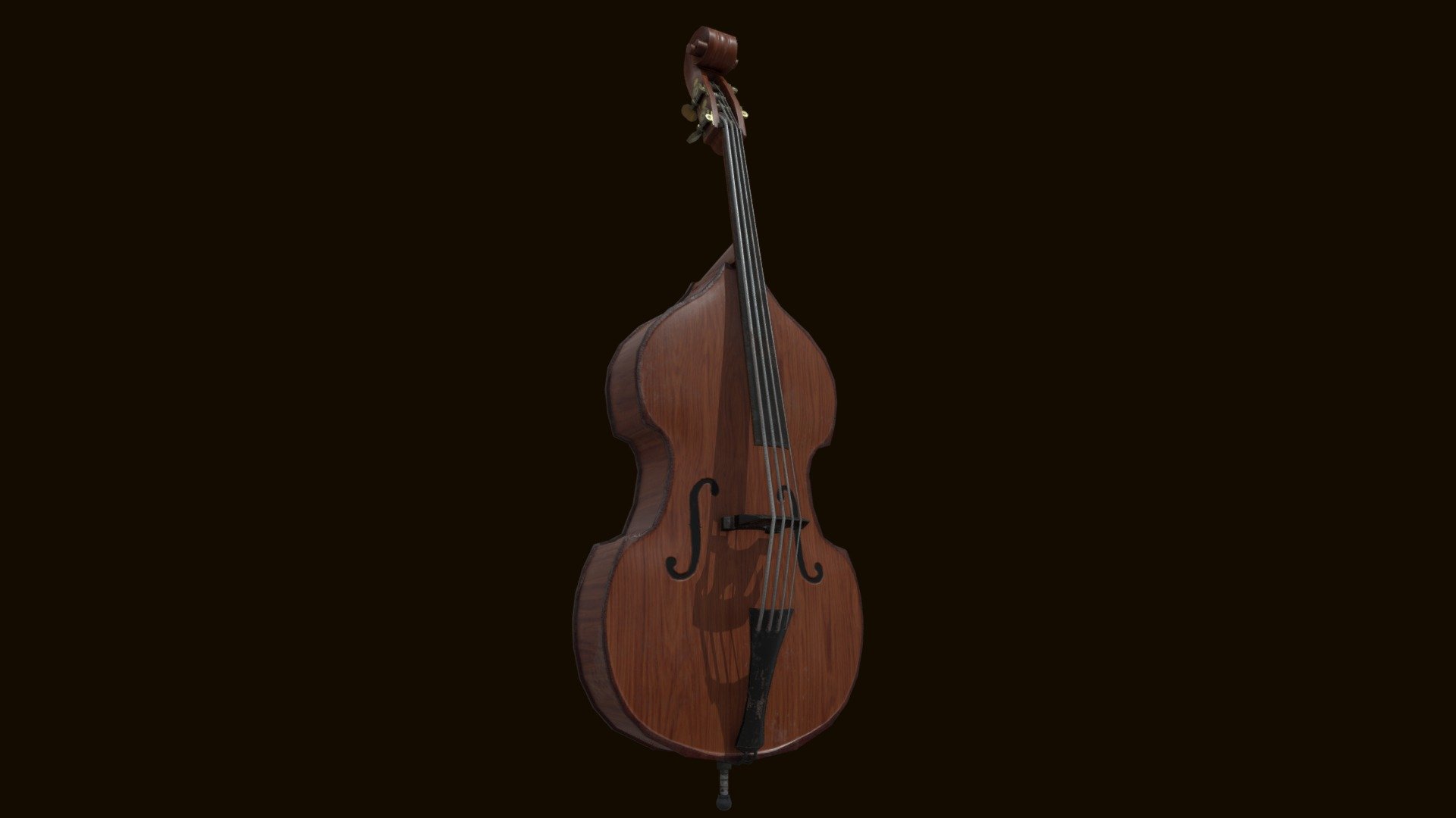 My first full asset for game, which i can show without without getting the shake. And the last work before i start 3d class by xyz school. Let's see the changes my friends! - Double Bass / Controbass - 3D model by Nikita Kravchenko (@NicKravchenko) 3d model