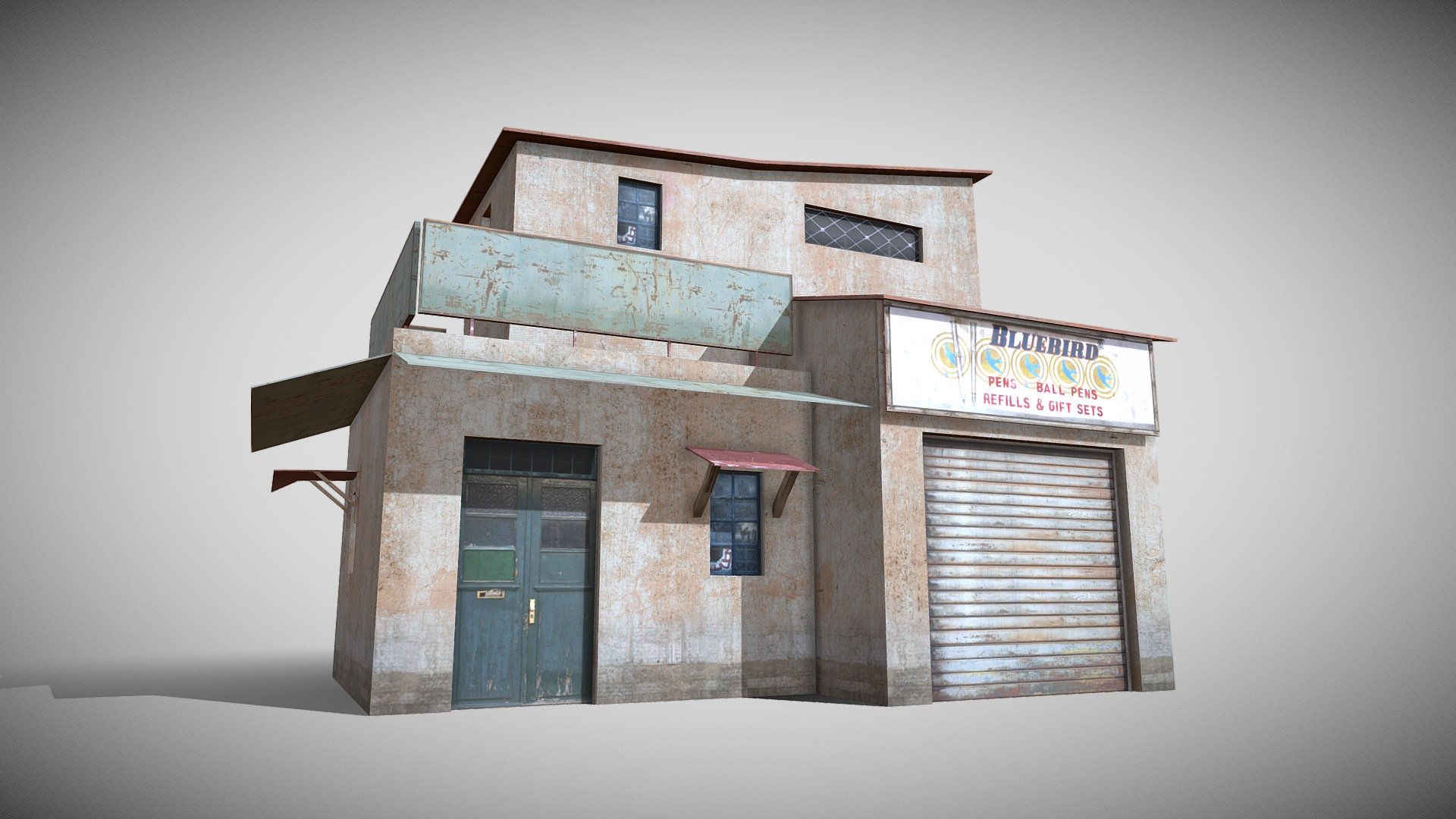 Game Ready 3D Old House /slum Native file format 3Ds max 2022 Other formats Blender 4.0 ,FBX, OBJ, All formats include materials &amp; textures

Polygons- 349   Vertices-425

Materials &amp; textures. 1 Diffuse Map 2048x2048 - Slum X13 - Buy Royalty Free 3D model by 3DRK (@3DRK98) 3d model