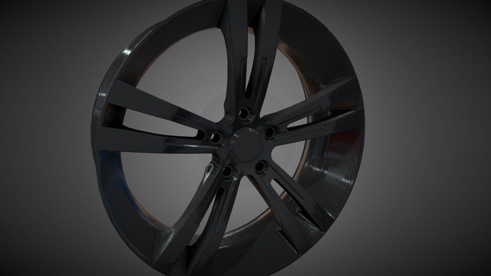 Low Poly Wheel - Low Poly Wheel - 3D model by Serjogasan 3d model