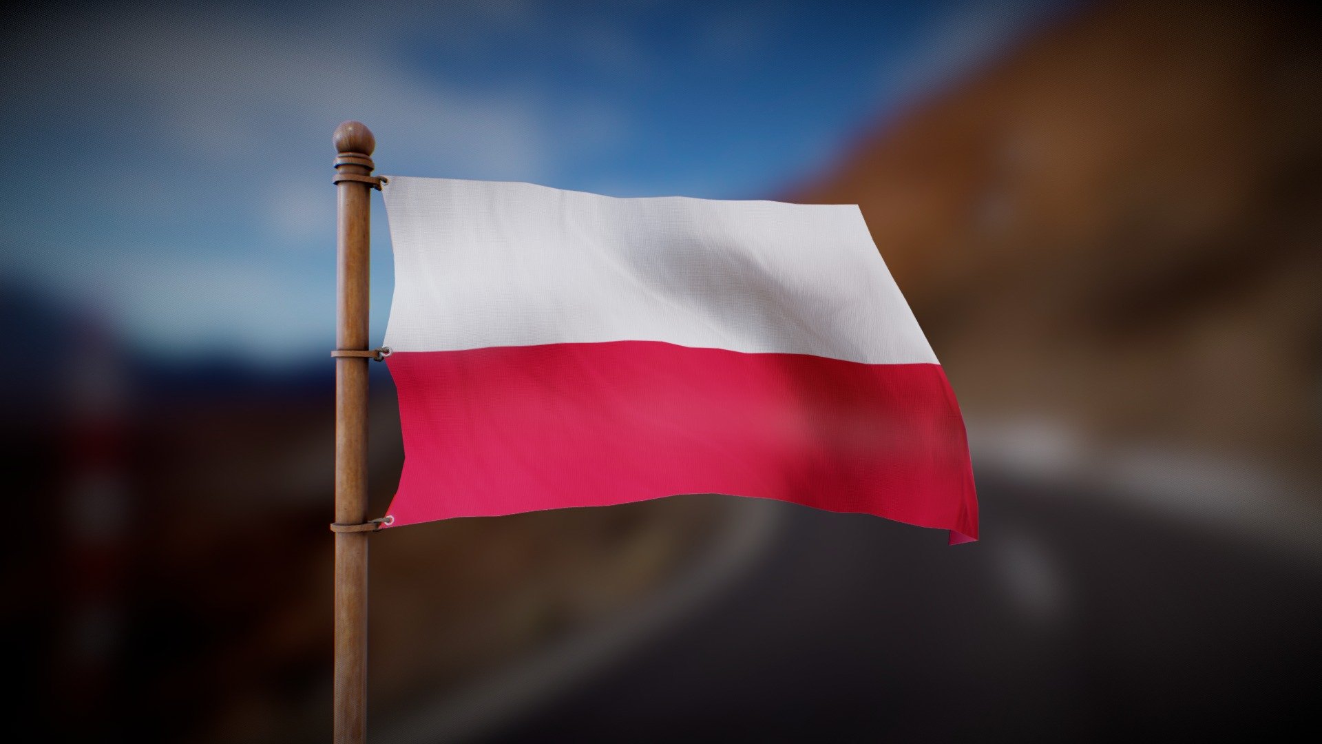 Flag waving in the wind in a looped animation

Joint Animation, perfect for any purpose
4K PBR textures

Feel free to DM me for anu question of custom requests :) - Flag of Poland - Wind Animated Loop - Buy Royalty Free 3D model by Deftroy 3d model