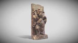 Ganesh British Museum god, statue, museum, unwrap, quads, indi, hindu, hindi, pbr
