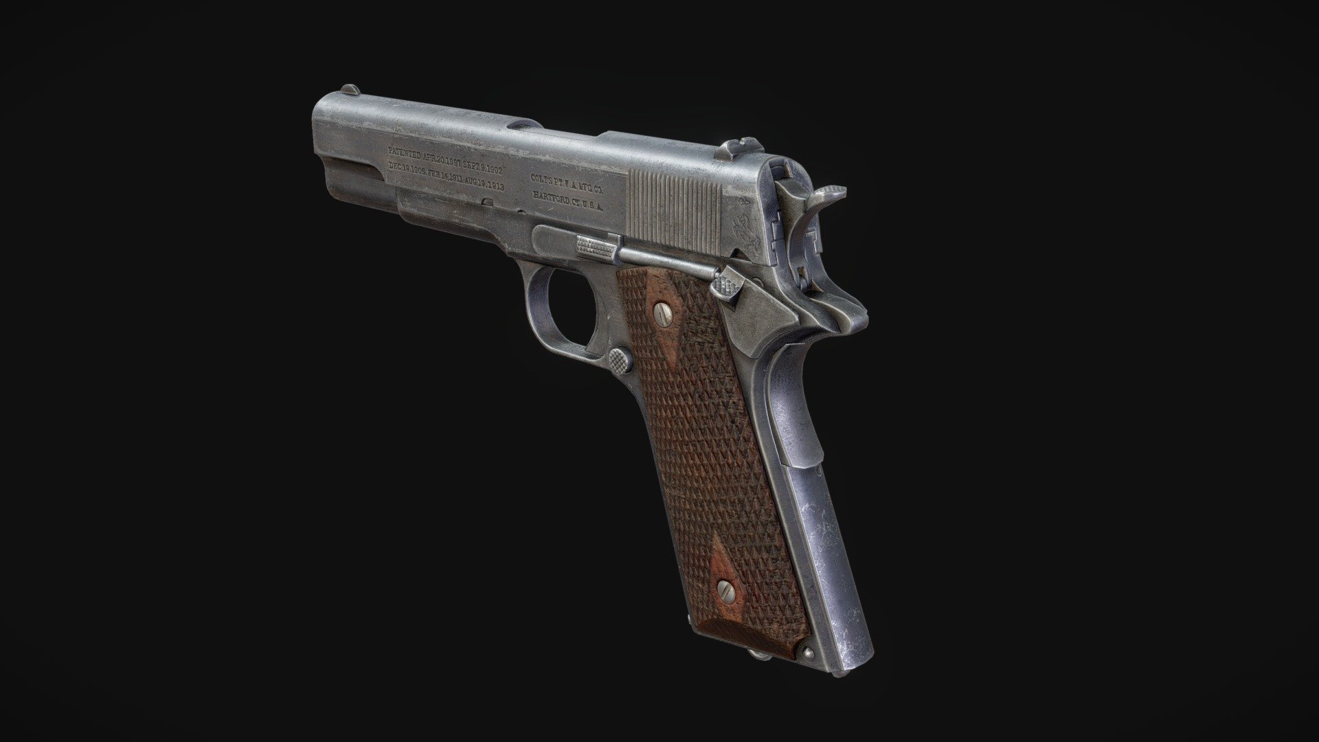 Model i did for the free-to-play MMO game STALCRAFT.

1 x 2k texture set - Colt 1911 - 3D model by Evgeniy Nesudimov (@groove619) 3d model