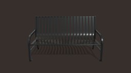 Metallic bench