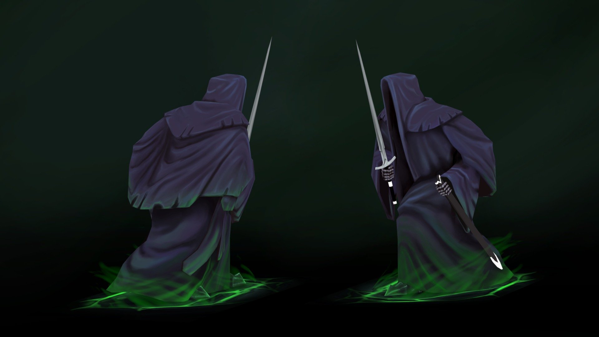 Always inspired by the traditional WoW models, always strive to do better, a hand-painted model that i did without sculpting. The model mimicking the original Witch-King miniature (sword drawing pose) from Gamesworkshop but with the sword facing upwards.

View more of me at https://www.artstation.com/h3llboy - Nazgul - 3D model by Konstantinos Pagonis (@KonstantinosPagonis) 3d model