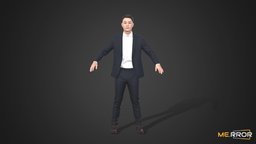 [Game-ready] Asian Man Scan A-Posed2 body, suit, topology, people, standing, asian, bodyscan, ar, humanbody, a, suitman, haircards, gamereadymodel, shirts, apose, woman3d, character, low-poly, photogrammetry, lowpoly, scan, man, human, male, gameready, gamereadycharacter, haircard, aposed, noai